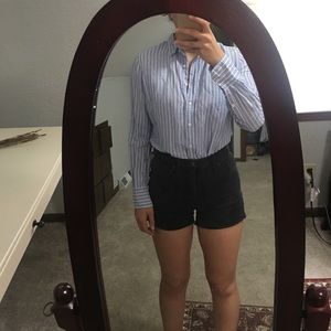 Light Blue Striped Button Down